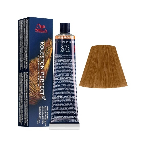 Wella Koleston Perfect Me+ Tintura Per Capelli N. 8/73 Biondo Chiaro Sabbia Dorato