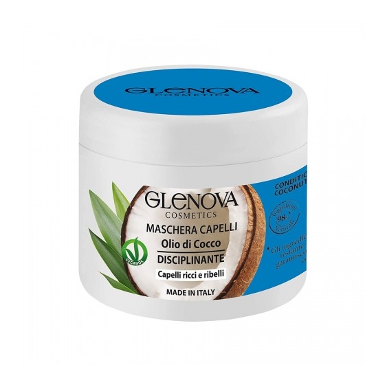 Glenova Maschera Per Capelli Disciplinante Con Olio Di Cocco 500 Ml