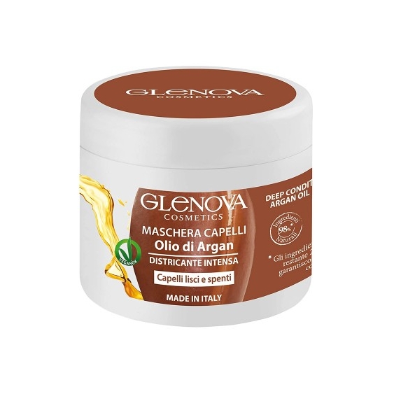 Glenova Maschera Per Capelli Districante Intensa Con Olio Di Argan 500 Ml