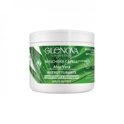 Glenova Maschera Per Capelli Ristrutturante All'Aloe Vera 500 Ml