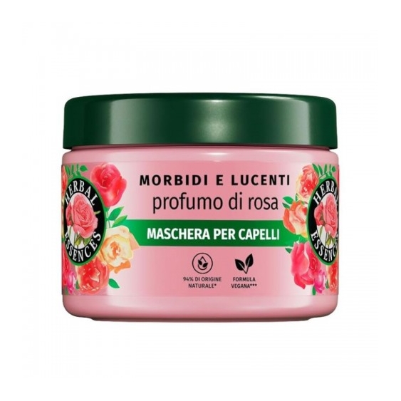 Herbal Essences Morbidi E Lucenti Maschera Per Capelli Al Profumo Di Rosa 300 Ml