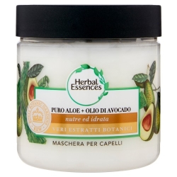 Herbal Essences Puro Aloe + Olio Di Avocado Maschera Senza Solfati Per Capelli Secchi 250 Ml