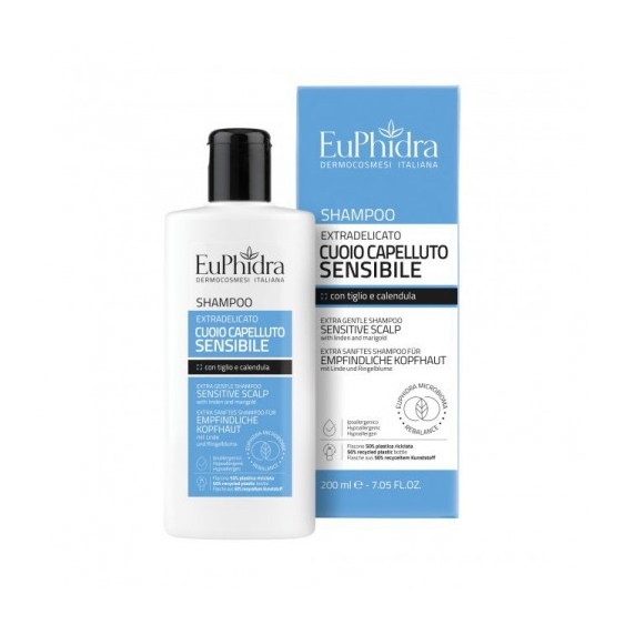 Euphidra Shampoo Cuoio Capelluto Sensibile Uso Frequente 200 Ml