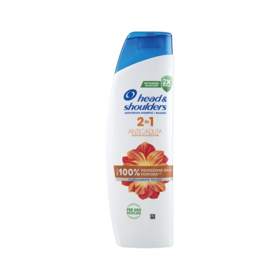 Head & Shoulders 2In1 Anticaduta Per Lei Shampoo + Balsamo Antiforfora 250 Ml