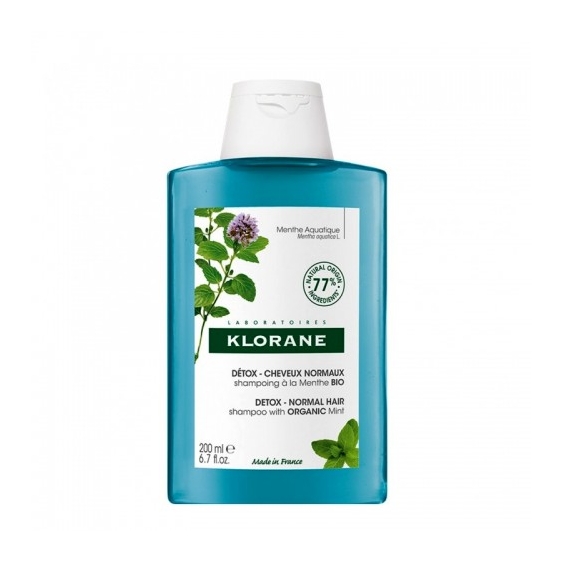 Klorane Shampoo Detox Menta Acquatica Bio 200 Ml