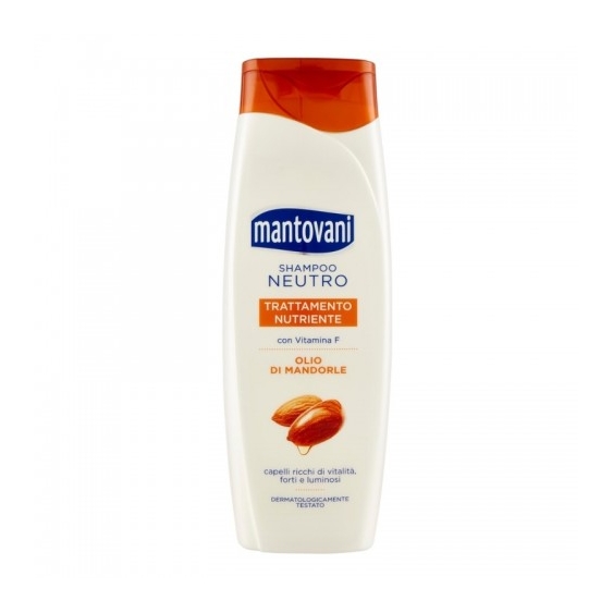Mantovani Shampoo Neutro Trattamento Nutriente Con Olio Di Mandorle 400 Ml
