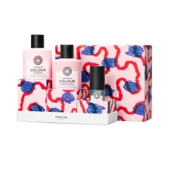 Maria Nila Cofanetto Luminous Colour Shampoo 350 Ml + Balsamo 300 Ml + True Soft Argan Oil 30 Ml