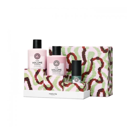 Maria Nila Cofanetto Pure Volume Shampoo 350 Ml + Balsamo 300 Ml + True Soft Argan Oil 30 Ml