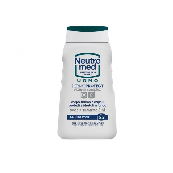 Neutromed Dermoprotect Vitamin Complex Doccia Shampoo 3 In 1 Dermoprotettivo 250 Ml