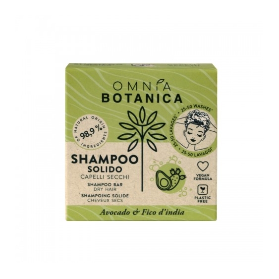 Omnia Botanica Shampoo Solido Per Capelli Secchi 50 G