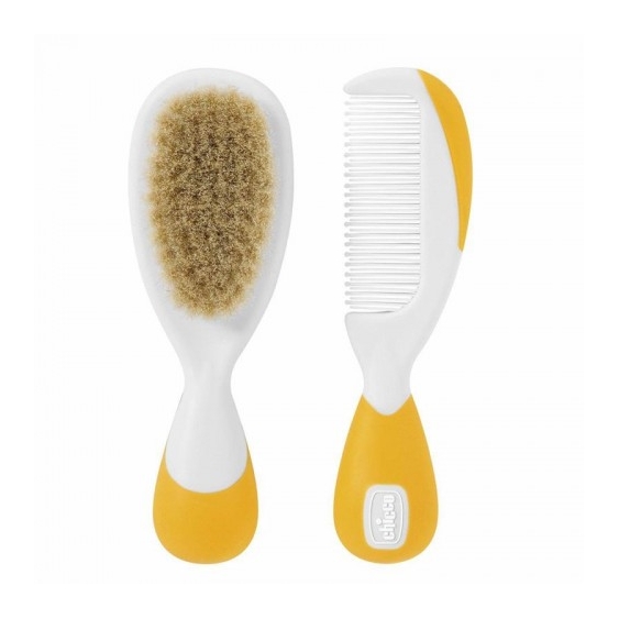 Chicco Spazzola E Pettine Arancio Per Bambini 0M+