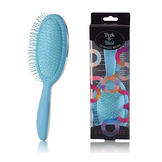 Framar Detangler Brush Spazzola Districante Per Capelli Peek A Blue