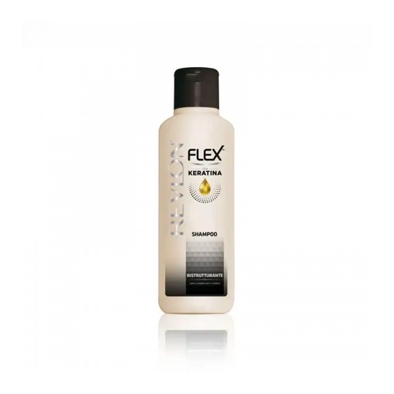 Revlon Flex Keratina Ristrutturante Shampoo Per Capelli Danneggiati 400 Ml