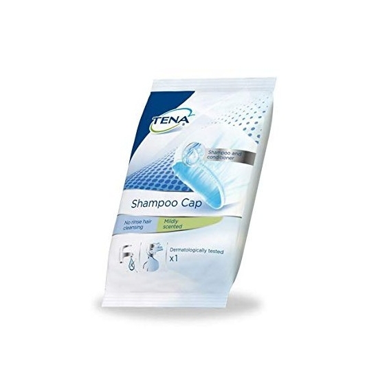 Tena Shampoo Cap Cuffia Preumidificata Per Shampoo Senza Risciacquo