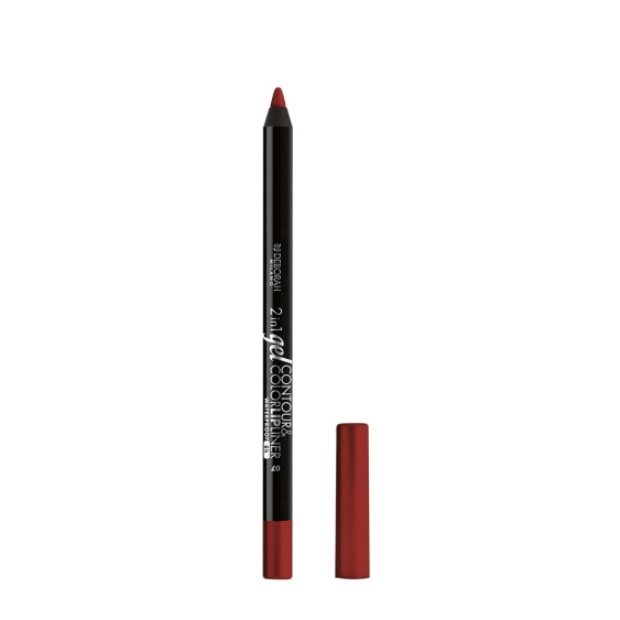 Deborah 2in1 Gel Contour & Color Lipliner Matita Labbra - 07 True Red