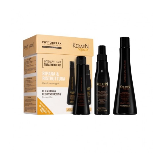 Phytorelax Cofanetto Keratin Repair Ripara & Ristruttura Per Capelli Danneggiati