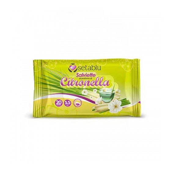 Setablu 20 Salviettine Al Profumo Di Citronella