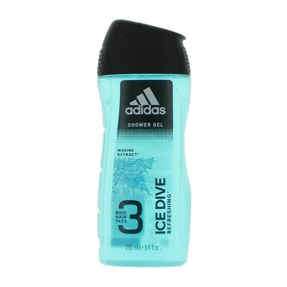 Adidas Ice Dive Shower Gel Doccia Schiuma 250 Ml