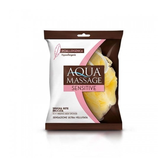 Aqua Massage Sensitive Spugna A Rete Delicata Ipoallergenica Colori Assortiti