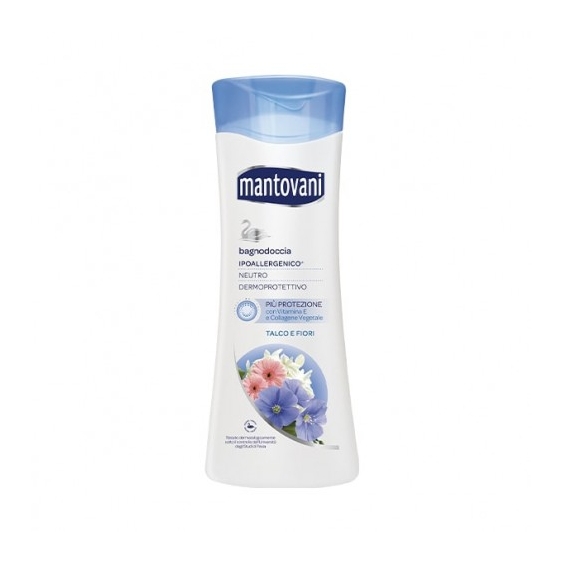 Mantovani Bagnodoccia Talco E Fiori Bianchi 400 Ml