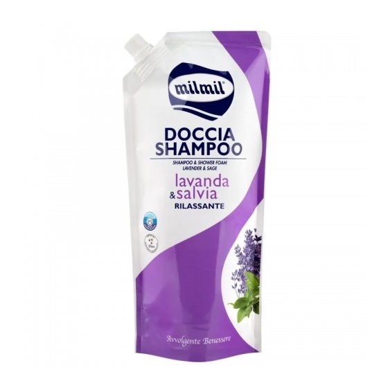 Mil Mil Doccia Shampoo Lavanda & Salvia Ricarica Da 750 Ml