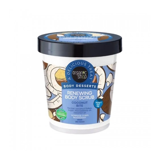 Organic Shop Coconut Bite Scrub Corpo Rinnovatore 450 Ml
