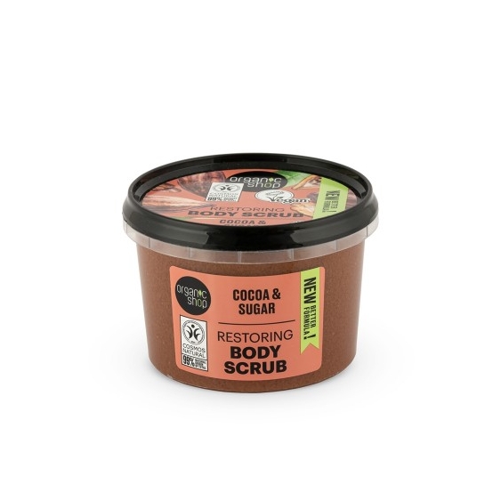 Organic Shop Cacao E Zucchero Scrub Corpo 250 Ml