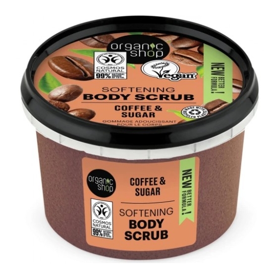 Organic Shop Coffee & Sugar Scrub Corpo Ammorbidente 250 Ml