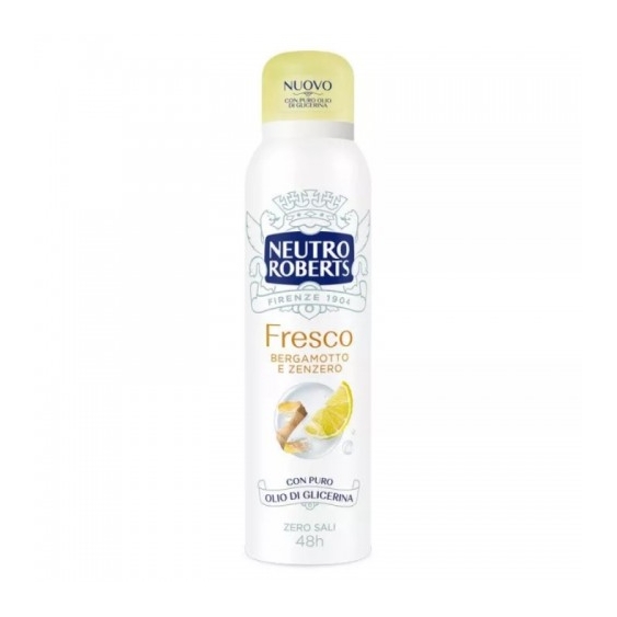 Neutro Roberts Fresco Bergamotto E Zenzero Deodorante Spray 150 Ml
