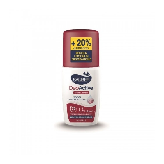 Sauber Deoactive Sport & Stress Deodorante No-Gas 90 Ml
