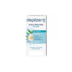 Depilzero Strisce Depilatorie Viso E Bikini Delicate 24 Strisce + Salviette Post Depilatorie