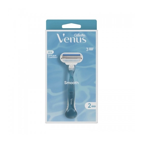Gillette Venus Smooth 1 Rasoio Manuale + 2 Ricariche
