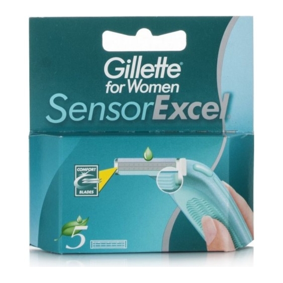 Gillette Lame Di Ricambio Sensor Excel Depilazione For Woman 5 Lamette