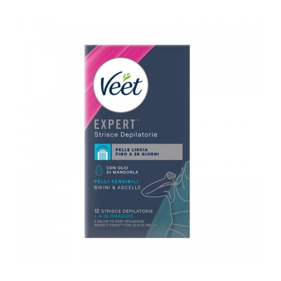 Veet Expert 16 Strisce Depilatorie Per Bikini E Ascelle
