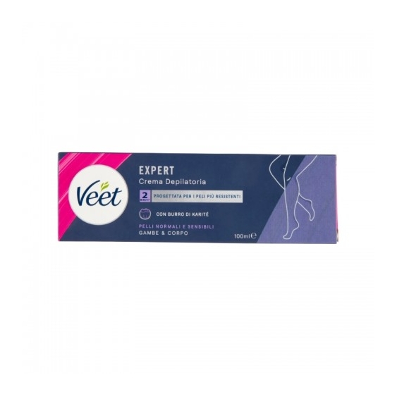 Veet Expert Crema Depilatoria Per Pelli Normale E Sensibile 100 Ml
