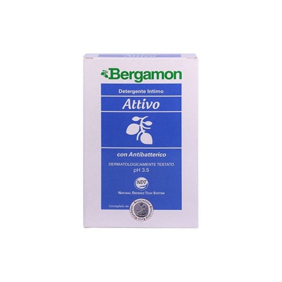 Bergamon Attivo Detergente Intimo Con Antibatterico 200 Ml
