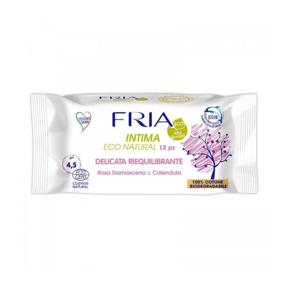 Fria Intima Eco Natural Delicata Riequilibrante 12 Salviette