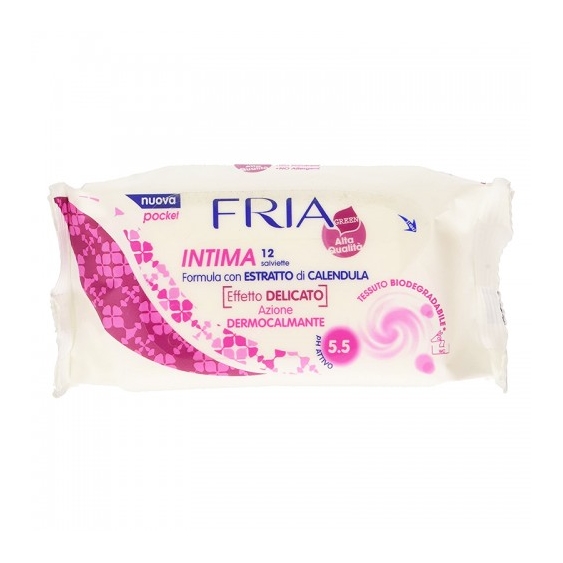 Fria Intima Pocket 12 Salviette Per L'Igiene Intima Fragranze Assortite
