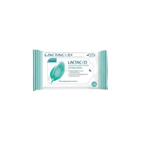 Lactacyd Salviettine Intime Con Anti Batterico 1 Confezione 15 Pezzi