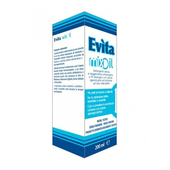 Quality Farmac Evita Mixoil Detergente Intimo Oleoso Per Pelli Delicate 200 Ml
