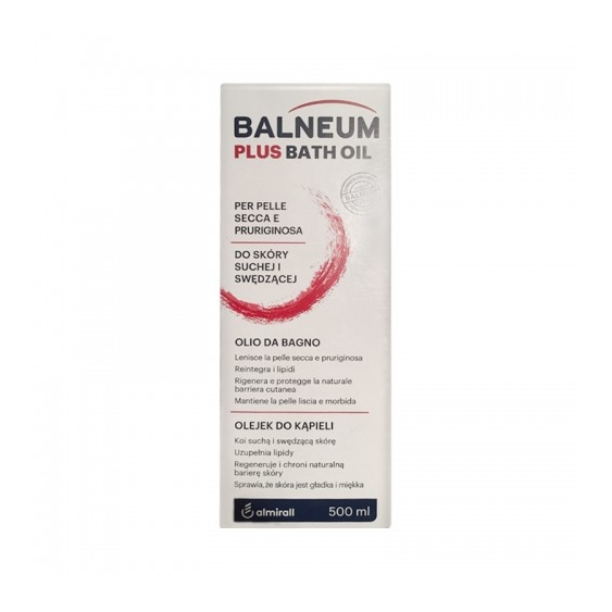 Almirall Balneum Plus Bath Oil Olio Da Bagno Per Pelle Secca E Pruriginosa 500 Ml