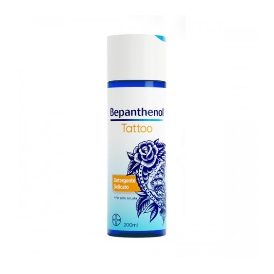Bepanthenol Tattoo Detergente Delicato Per Pelle Tatuata 200 Ml