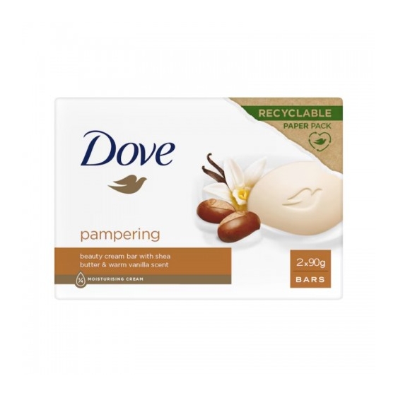 Dove Beauty Cream Bar Pampering Sapone Solido 2 X 90 G