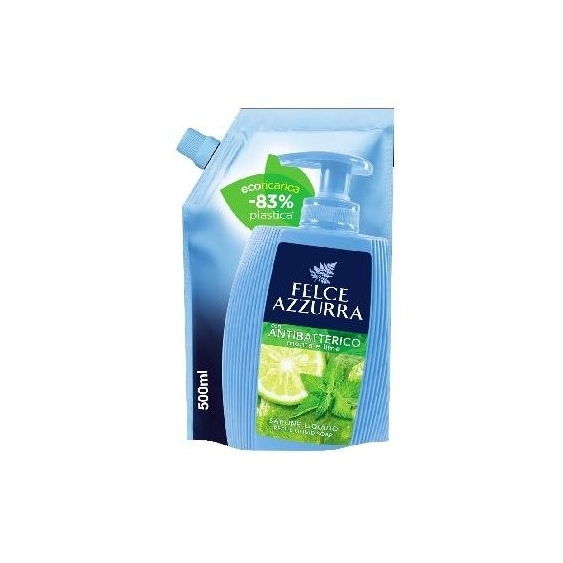 Felce Azzurra Eco Ricarica Per Sapone Liquido Antibatterico 500 Ml