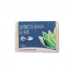 Fior Di Loto Saponetta Biologica All'Aloe Per Tutti I Tipi Di Pelle 100 G