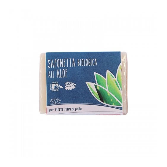 Fior Di Loto Saponetta Biologica All'Aloe Per Tutti I Tipi Di Pelle 100 G