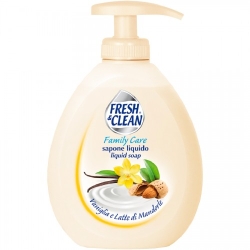Fresh & Clean Family Care Sapone Liquido Alla Vaniglia E Latte Di Mandorle 300 Ml