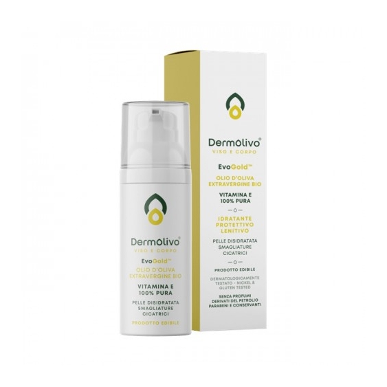 Green Life Dermolivo Olio D'Oliva Extravergine Bio Idratante Protettivo E Lenitivo 30 Ml