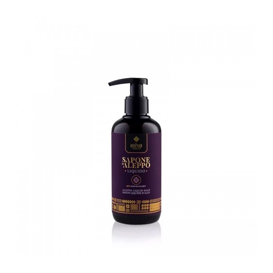Isha Sapone Di Aleppo Liquido 40% Olio Di Alloro 250 Ml