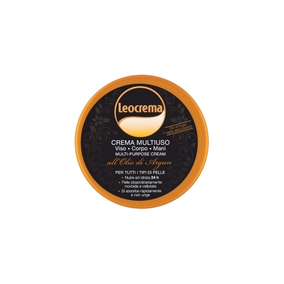 Leocrema Crema Multiuso All'Olio Di Argan Viso Mani E Corpo 150 Ml